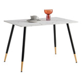 Mesa De Comedor Marble Estilo Eames Rectangular