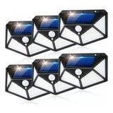 6 Pcs Lámparas Solares 100 Led / 3 Modos Ip65 Impermeable