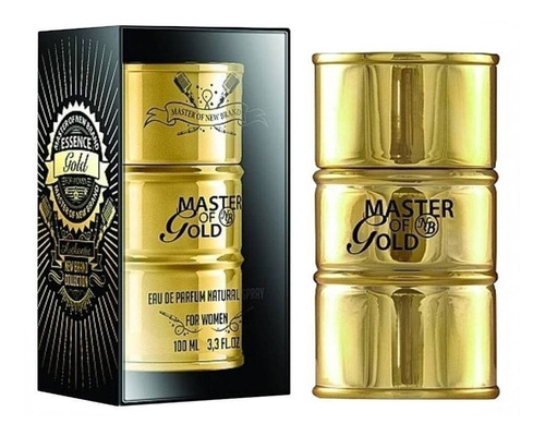 Perfume New Brand Master Of Gold Edp 100ml Feminino Lacrado