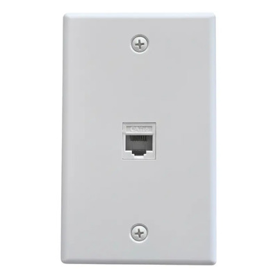 Placa De Pared Ethernet Rj45 Cat6 1 Puerto | MercadoLibre