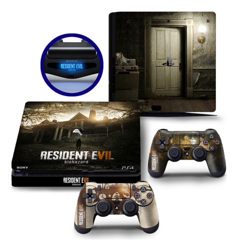 Skin Ades Ps4 Playstation 4 Slim Resident Evil 7 Biohazard