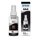 Tinta Epson T664 Negro | L110, L365, L565, L200, L210, L555