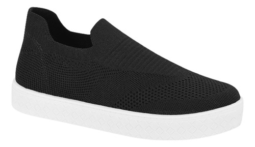 Tênis Feminino Moleca Slip On Knit Calce Fácil Leve  Moda