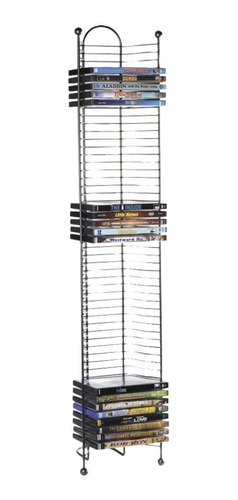 Repisa Porta Cd Librero Rack Acero Sala Organizador Moderno4