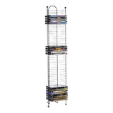 Repisa Porta Cd Librero Rack Acero Sala Organizador Moderno4