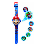 Reloj Digital Mario Bros Proyección De Imágenes