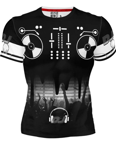 Playera Full Print Sublimado Dj Deejay Fiesta Discoteca
