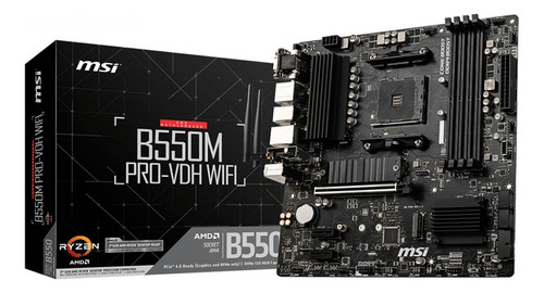 Tarjeta Madre Msi B550m Pro-vdh Wifi Amd Am4 Micro Atx