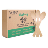 Utensilios De Bambu -300 Pk 6.7  Cucharas De Bambu Desechabl