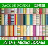 Kit Imprimible Pack De Fondos Lineas Y Rayas 300 Dpi Clipart