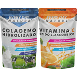 Colageno Hidrolizado 1 Kg + Vitamina C 1 Kg Acido Ascorbico