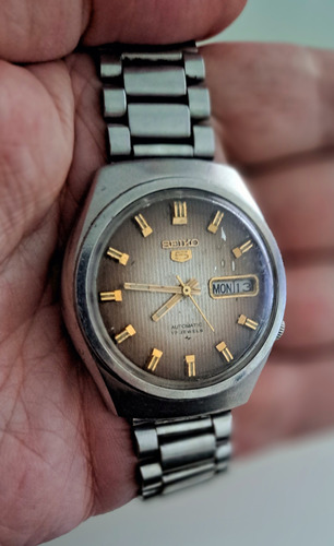 Relógio Seiko 5 Automático 17 Joias 7009-8170 Antigo Vintage