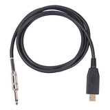 Cable Usb De Guitarra-interfaz Usb Macho A 6,35mm 1/4  Ts