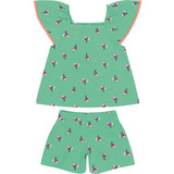 Conjunto Infantil Feminino Curto Verde Tucano - Malwee