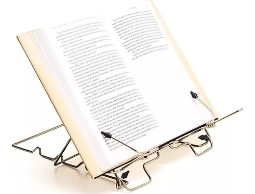 Atril Plegable Cromado Para Lectura Apoya Libro Envio Full