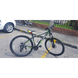 Bicicleta Nia Sport Mtb 21 Velocidades Color Negro Con Verde