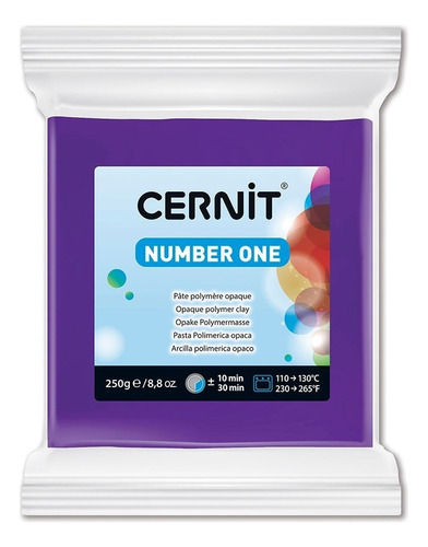 Cernit Number One Arcilla Polimérica 250 G Color A Elección Color Violeta