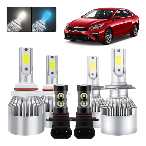 Kit De Focos Led 9005 H7 9006 Para Kia Forte 2019-2020