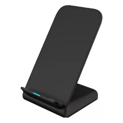 Carregador Vertical Wireless 15w Qi Indução Sem Fio Preto