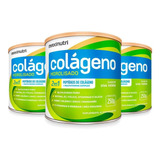 Kit 3 Colágeno Hidrolisado 2 Em 1 250g Uva Verde Maxinutri