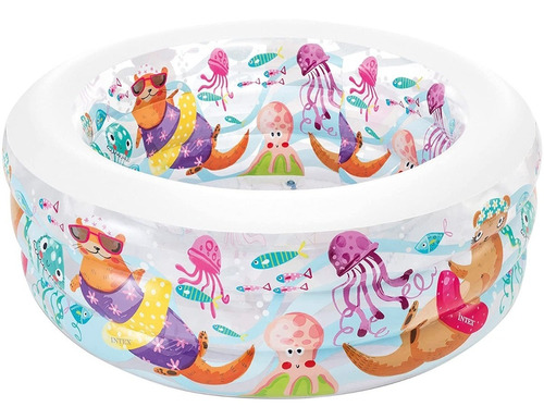 Piscina Inflable Intex Niños 1.52 Familiar Original Colorida