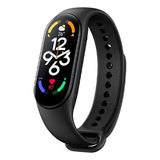 Reloj Inteligente Smartband M7 Para Ios Y Android, Negro, Diseño De Correa: Suave