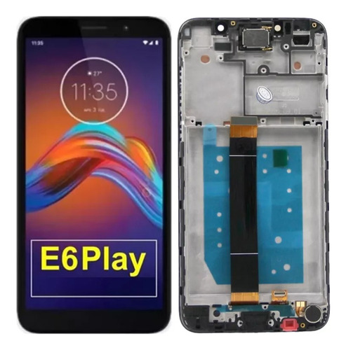 Modulo Pantalla  Para Motorola Moto E6 Play Con Marco Oled 