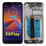 Modulo Pantalla  Para Motorola Moto E6 Play Con Marco Oled 