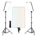 Kit 2 Luminaria Ring Light Profissional 16pol 33cm Tripé 2m