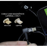 2 En 1 Cable Magnetico Lightning/v8 Datos/carga Carga Rapida