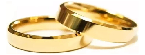 Promoção Par Aliança Casamento Ouro 10k 4m 6 Gramas O Par N5