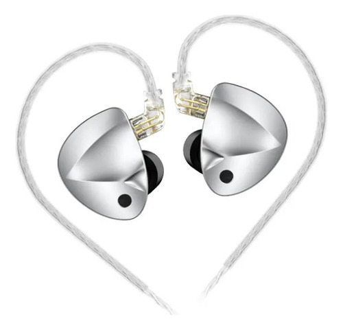 Audífonos In Ear Kz D-fi No Mic No Switch Silver Plateado