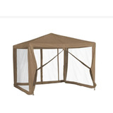 Carpa Toldo Comedor Taupe 3 X 3 Mt Con Mosquiteros 