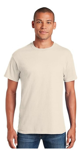 Camiseta Básica Algodón Peinado Hombre Alta Calidad Gildan