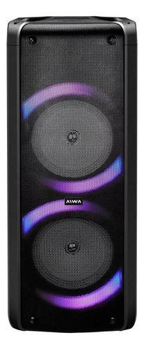 Torre Aiwa Bluetooth Pmpo 6500w Color Negro Refabricado