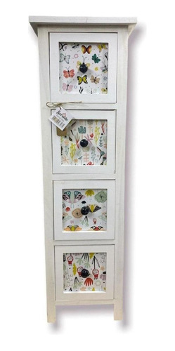 Mueble Lacado Infantil Cabinet 4 Cajones - S4263