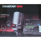 Takstar Mx1 Set Interface Audio, Mcrofone Fone De Ouvido