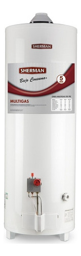 Termotanque Multigas Sherman Gas Tpgp80 Blanco 80l