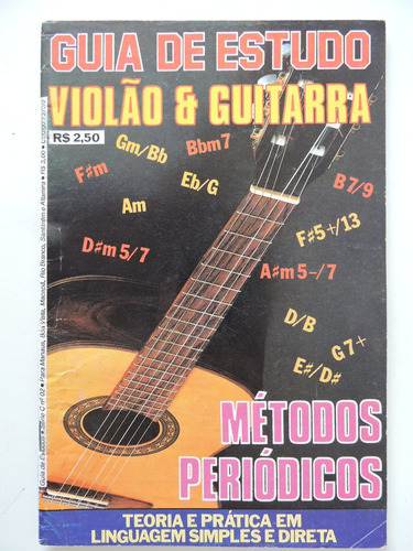 Revista Guia De Estudo Violão E Guitarra Métodos Periódicos