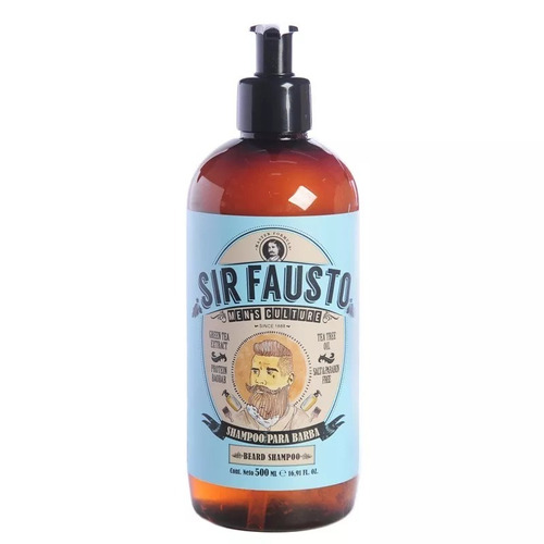 Shampoo Para Barba Sir Fausto X 500 Ml