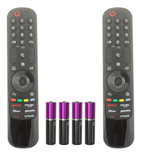 Kit 2 Controle Remoto Para Tv LG Magic Smart Mr23gn Mr21