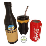 Set Matero Fernet Y Coca 3d: Azucarera Yerbera Mate Bombilla