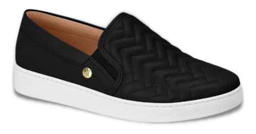 Tênis Slip On Matelassê Preto Vizzano 1214.1010