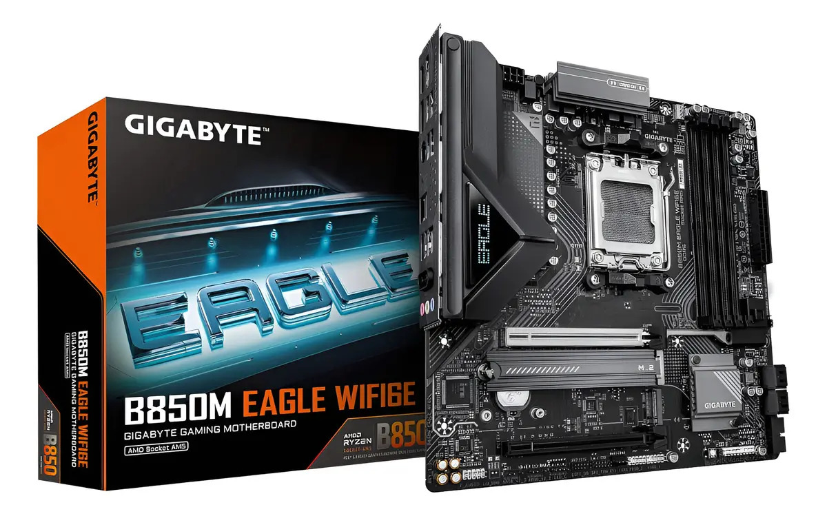 Motherboard Gigabyte B850m Eagle Wifi6e Am5 Matx Ddr5 Negra Negro