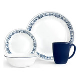 Vajilla Vitrelle 4 Puestos 16 Piezas Corelle