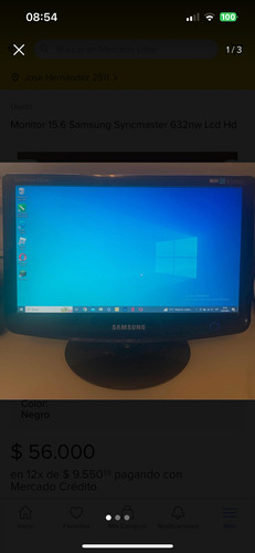 Monitor 15.6 Samsung Syncmaster 632nw Lcd Hd