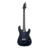 Guitarra Eléctrica Schecter Demon Series Demon-6 Fr De Tilo Aged Black Satén Con Diapasón De Palo De Rosa