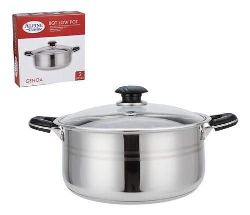 Arrocera Con Tapa De Vidrio 7.5 L Marca Alpine Cuisine Gris