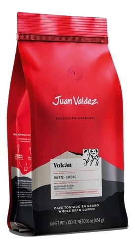 Café Juan Valdez Volcán Fuerte 454 Gr En Grano