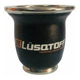 Mate Vidrio Forrado Cuero Lusqtoff Campestre Criollo Negro Liso